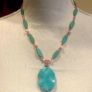 Turquoise Stone Necklace